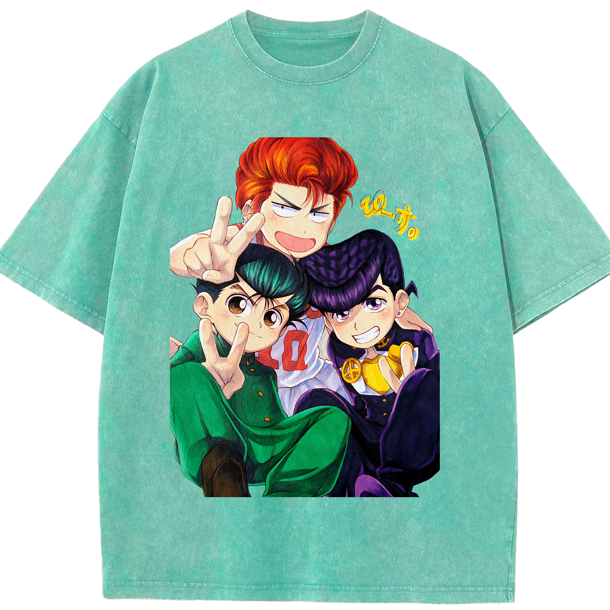 （画像用） SLAM DUNK／スラムダンク 綿100% ヴィンテージ風 半袖Tシャツ（フロントプリント）